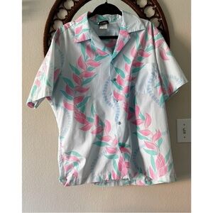 Vintage Hilo Hattie hawaiian floral shirt size XL